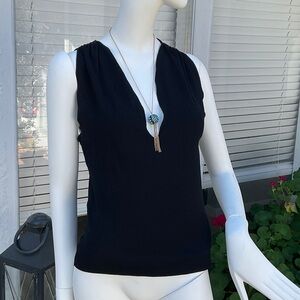 Giorgio Armani Elegant Black Tank Top